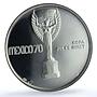 Mexico Football World Cup Eagle Obv. Jules Rimet 23g PF 68 NGC silver medal 1970