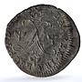 France Lorraine 15 deniers Leopold I KM-74 Boudeau- 1590 Flon-62 billon coin ND