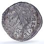 France Lorraine 15 deniers Leopold I KM-74 Boudeau- 1590 Flon-62 billon coin ND