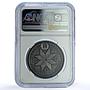 Belarus 20 roubles Kupalle KM-71 Festivals Rites Flower MS 70 NGC Ag coin 2004