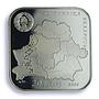 Belarus 20 roubles Struve Geodetic Arc KM-155 Map PF 69 NGC silver coin 2006
