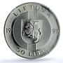 Lithuania 50 litu Baltic Way KM-123 Latvia Estonia PF 68 NGC silver coin 1999