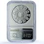 Portugal 1000 escudos Pauliteiros Ibero-American Dances PF 69 NGC Ag coin 1997
