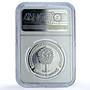 Ukraine 10 hryvnias Cloister Yeletskyi KM-677 Church PF 69 NGC silver coin 2012