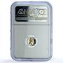 British Virgin 25 dollars Peregrine Falcon KM-40 Bird PF 69 NGC gold coin 1984