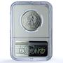Vietnam 100 dong Junk KM-18 Ship Clipper MS 70 NGC silver coin 1986