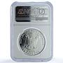 Cameroon 1000 francs Charahex Fournierae KM-50 Butterfly PF 70 NGC Ag coin 2011