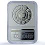 Colombia 10000 pesos Bogota Mint KM-284 Ibero-American PF68 NGC silver coin 1991