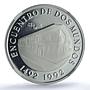 Colombia 10000 pesos Bogota Mint KM-284 Ibero-American PF68 NGC silver coin 1991