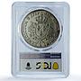 France 1 ecu Louis XVI No Dot Sem KM-564.1 Gad-356 AU 58 PCGS silver coin 1789 A