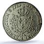 France 1 ecu Louis XVI No Dot Sem KM-564.1 Gad-356 AU 58 PCGS silver coin 1789 A