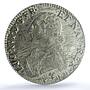 France 1 ecu Louis XVI KM-564.9 Gad-356 AU 53 PCGS silver coin 1789 L