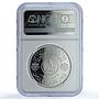 Iraq 1 dinar Iraqi Army KM-133 Anniversary Soldiers PF 65 NGC silver coin 1971