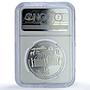 Kyrgyzstan 10 som EurAsEC KM-40 Eurasian Community PF 69 NGC silver coin 2010