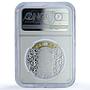 Ukraine 10 hryvnias Archangel Michael Coloured MS 70 NGC silver coin 2025