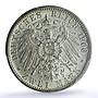 Germany Wurttemberg 2 mark Wilhelm II KM-631 J-174 MS 64 PCGS silver coin 1906 F