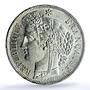 France 5 francs Second Republic KM-761 Gad-719 Ceres AU 58 PCGS silver 1850 A