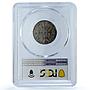 France Lorraine 12 sols Leopold I Bd-1584 XF 45 PCGS billon coin 1728