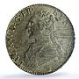 France 1 ecu Louis XVI KM-564.7 Gad-356 AU 55 PCGS silver coin 1791 I