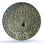 France 1 ecu Louis I Bearn Cow Mark KM-572 Gad-356a AU 55 PCGS silver coin 1786