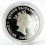 Tuvalu 1 dollar Trucks R500 colored silver coin 2010