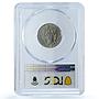 Vatican 20 centesimi Pius XI KM-3 Berman-3359 St. Peter MS 65 PCGS Ni coin 1936