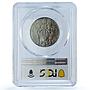 Vatican 2 lire Pius XI KM-6 Berman-3356 Shepherd Lamb MS66 PCGS nickel coin 1936