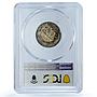 Vatican 5 lire Pius XI KM-7 Berman-3355 St. Peter MS 64 PCGS silver coin 1936