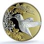 Cook Islands 5 dollars Hummingbird KM-1847 Shades Nature PR 70 PCGS Ag coin 2017