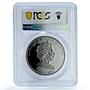 Cook Islands 5 dollars Pultusk Meteorite KM-618 Space PR70 PCGS silver coin 2008