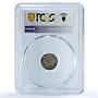 Denmark 10 ore Christian IX KM-795.1 AU 55 PCGS billon coin 1888 CS