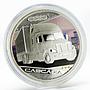 Tuvalu 1 dollar Trucks Cascadia colored silver coin 2010