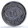 Denmark 10 ore Christian IX KM-795.1 AU 55 PCGS billon coin 1888 CS