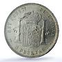 Spain 5 pesetas Alfonso XIII KM-707 Cal-27 MS 61 PCGS silver coin 1898 SG V