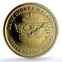 Malaysia 1 ringgit National Flower KM-198 Bunga Raya PR 69 PCGS copper coin 2010