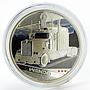 Tuvalu 1 dollar Trucks W900 colored silver coin 2010