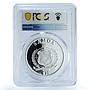 Samoa 10 tala Charles Darwin KM-206 Iguana Lizard PR 70 PCGS silver coin 2009
