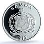 Samoa 10 tala Charles Darwin KM-206 Iguana Lizard PR 70 PCGS silver coin 2009