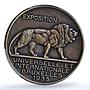 Belgium Brussels Expositon Congo Variety Matte MS 63 PCGS bronze medal 1935