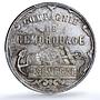 Senegal Compagnie de Remorquage Paris Mint Lec-1 Ship MS 65 PCGS silver medal ND