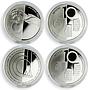 Israel set of 10 medals The Ten Commandmendments proof silver