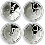 Israel set of 10 medals The Ten Commandmendments proof silver