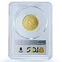 Mexico 1/4 onza Libertad Angel of Independence KM-673 MS 68 PCGS gold coin 2003