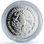 Mexico 100 pesos Mariposa Monarca KM-537 Fauna Butterfly proof silver coin 1987