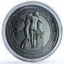 Palau 10 dollars Tre Grazie Damaged Enamel KM-859 Art 2 oz silver coin 2020