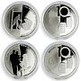 Israel set of 10 medals The Ten Commandmendments proof silver