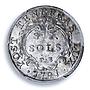 Switzerland 6 soles Geneva Lordship KM-82 Divo-1012 MS 64 PCGS billon coin 1791