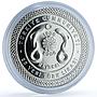 Turkiye 25 lira Medical Education KM-1196 Woman Snake Flower silver coin 2006