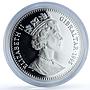 Gibraltar 1 royal Collie KM-318a Best Friends Dog proof silver coin 1995