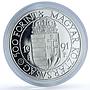 Hungary 500 forint Pope John Paul II Visit KM-683 proof silver coin 1991